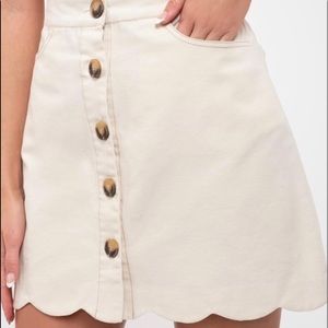 Cream skirt